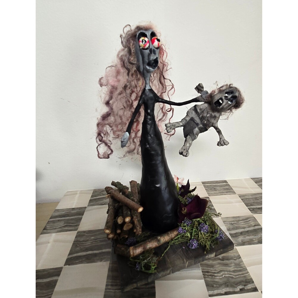 OOAK Handmade Art Clay Dead Zombie Ghoul & Scary Monster Creature